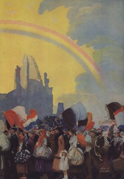 The Return of the Belgian People by Edward Adrian Wilson